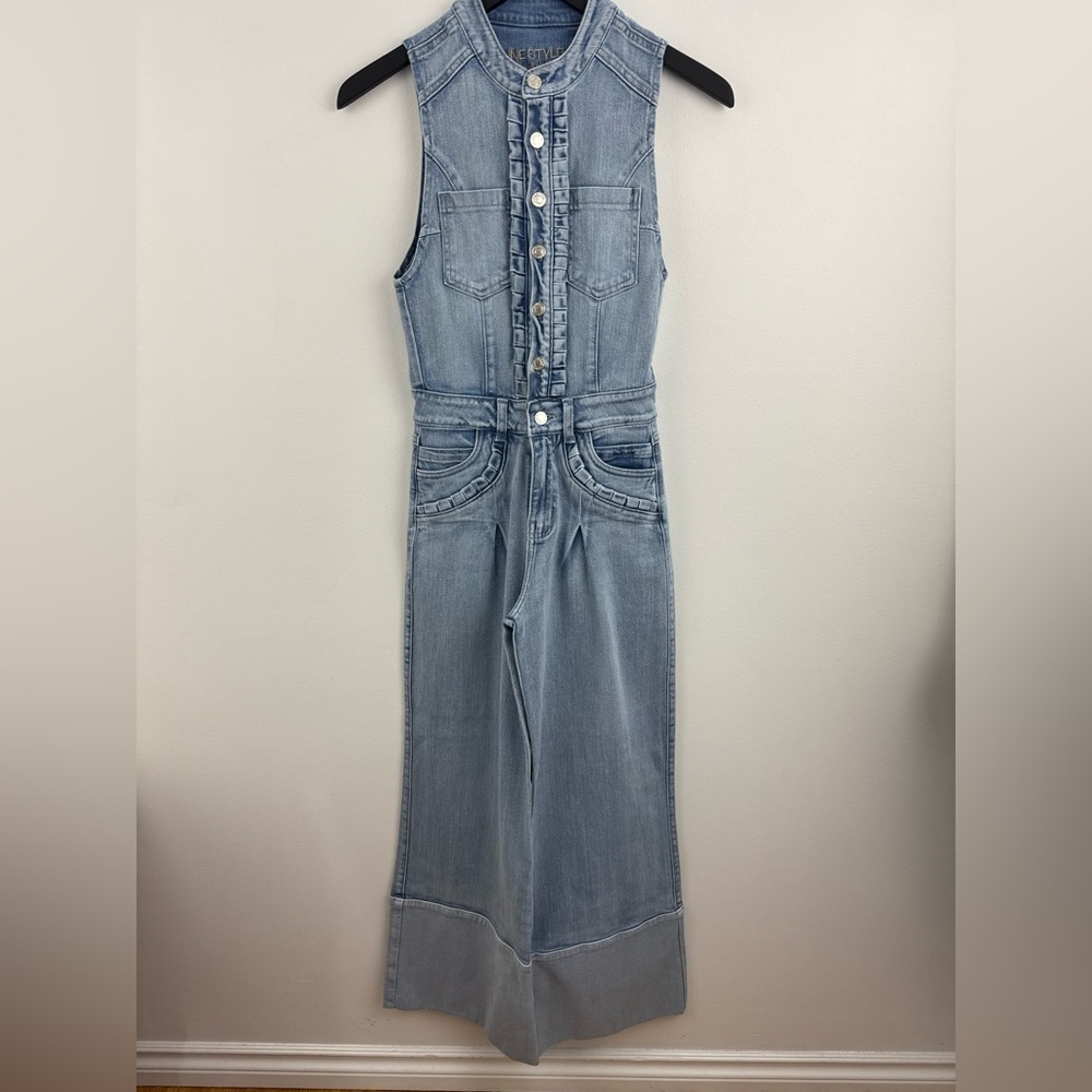 Denim Blue Women Jeans Overalls - Picture 3 of 10